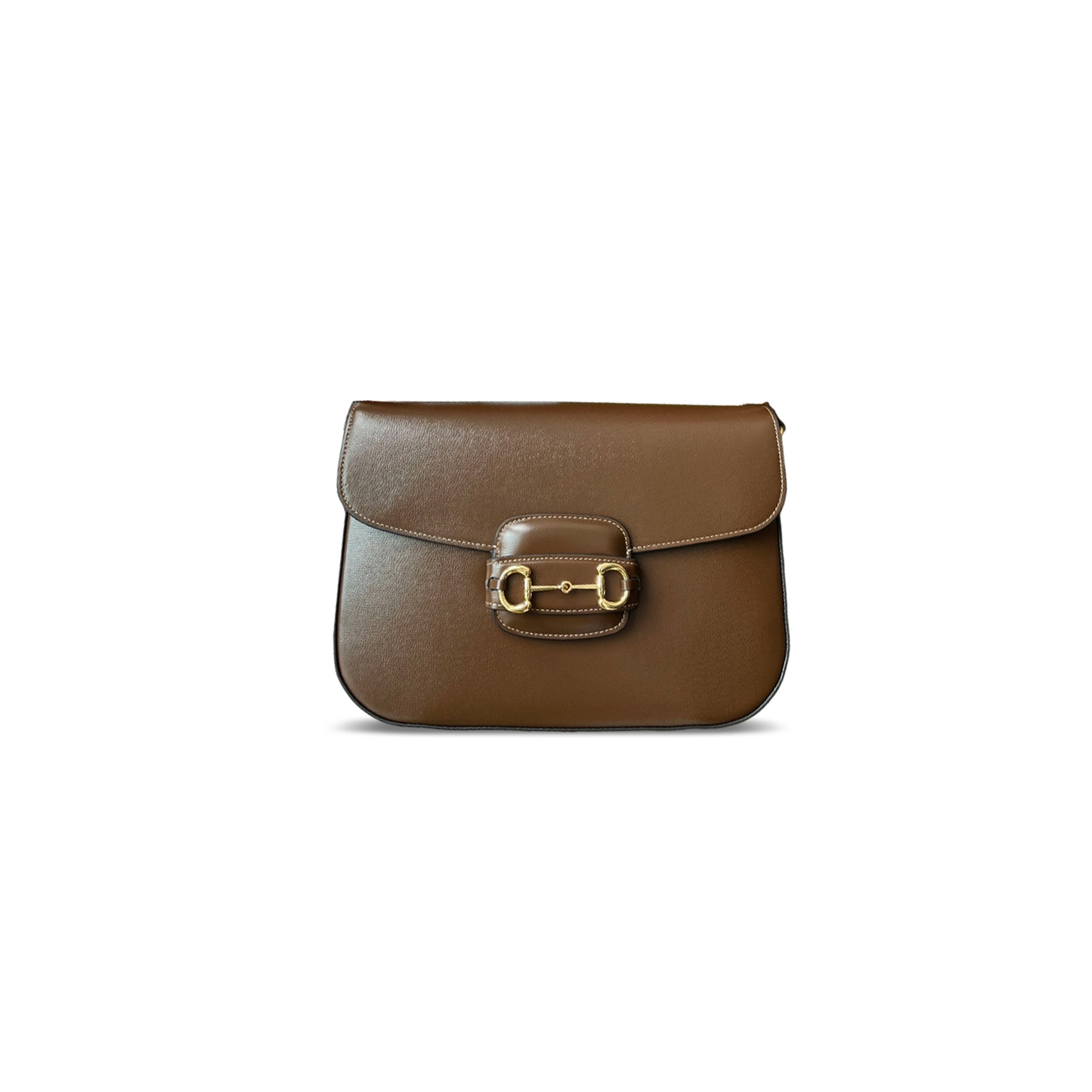 GUCCI HORSEBIT 1955 CANVAS WITH LEATHER SHOULDER BAG 700457 (30*21*7.5cm)